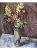 ABRAHAM BAYLINSON RUSSIAN MODERNIST OIL STILL LIFE 1934. This vibrant original oil on canvas Image - 1