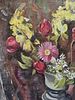 ABRAHAM BAYLINSON RUSSIAN MODERNIST OIL STILL LIFE 1934. This vibrant original oil on canvas Image - 2