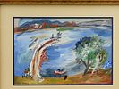 JEAN POUGNY RUSSIAN FRENCH LANDSCAPE PAINTING. Ivan Puni, also Jean Pougny (Russian-French Image - 1