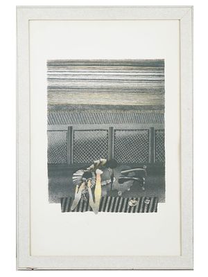 YURI DYSHLENKO RUSSIAN SILKSCREEN PRINT MIDSUMMER ZIS. Yuri Dyshlenko (Russian, 1936–1995). 
