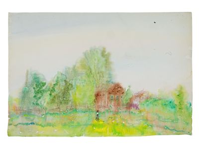 BORIS SVESHNIKOV RUSSIAN LANDSCAPE WATERCOLOR PAINTING. Boris Sveshnikov (Russian, 1927–1998). 