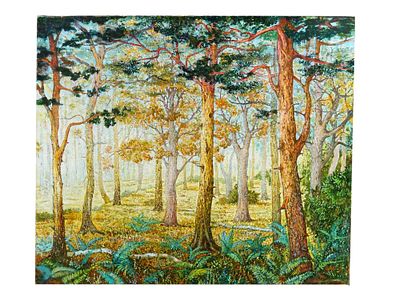NADEZHDA ALEKSEEVA-BLINOVA RUSSIAN LANDSCAPE PAINTING. Nadezhda Alekseeva-Blinova (Russian, born 