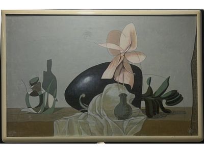 IGOR SNEGUR RUSSIAN SOVIET ERA STILL LIFE WITH ORCHID 1988. Executed in 1988 by Igor Snegur 
