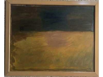 MANNER OF MARK ROTHKO ABSTRACT COLOR FIELD OIL PAINTING. An abstract oil on canvas painting 