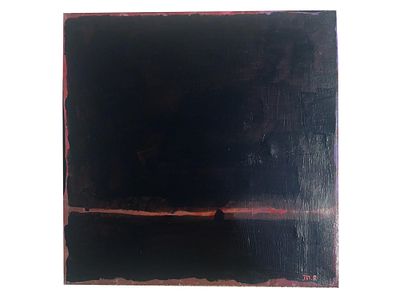 IN THE MANNER OF MARK ROTHKO ABSTRACT PAINTING. This striking unframed oil on canvas artwork is 