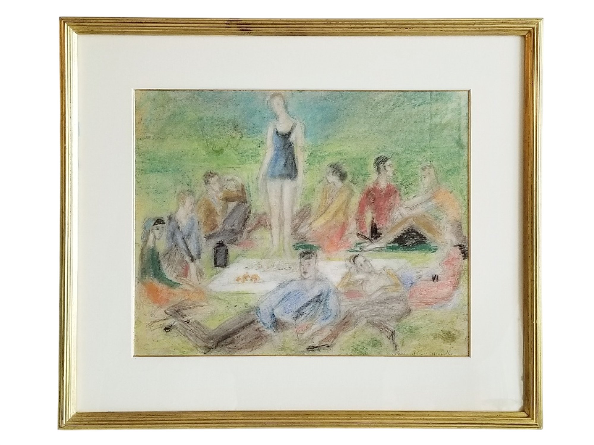 RUSSIAN AMERICAN PAUL ALEXIS ARAPOFF PASTEL PAINTING