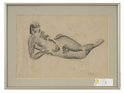 Греко-американский Николас Такис. Рисунок обнаженной натуры середины века. Николас Вассилакис 