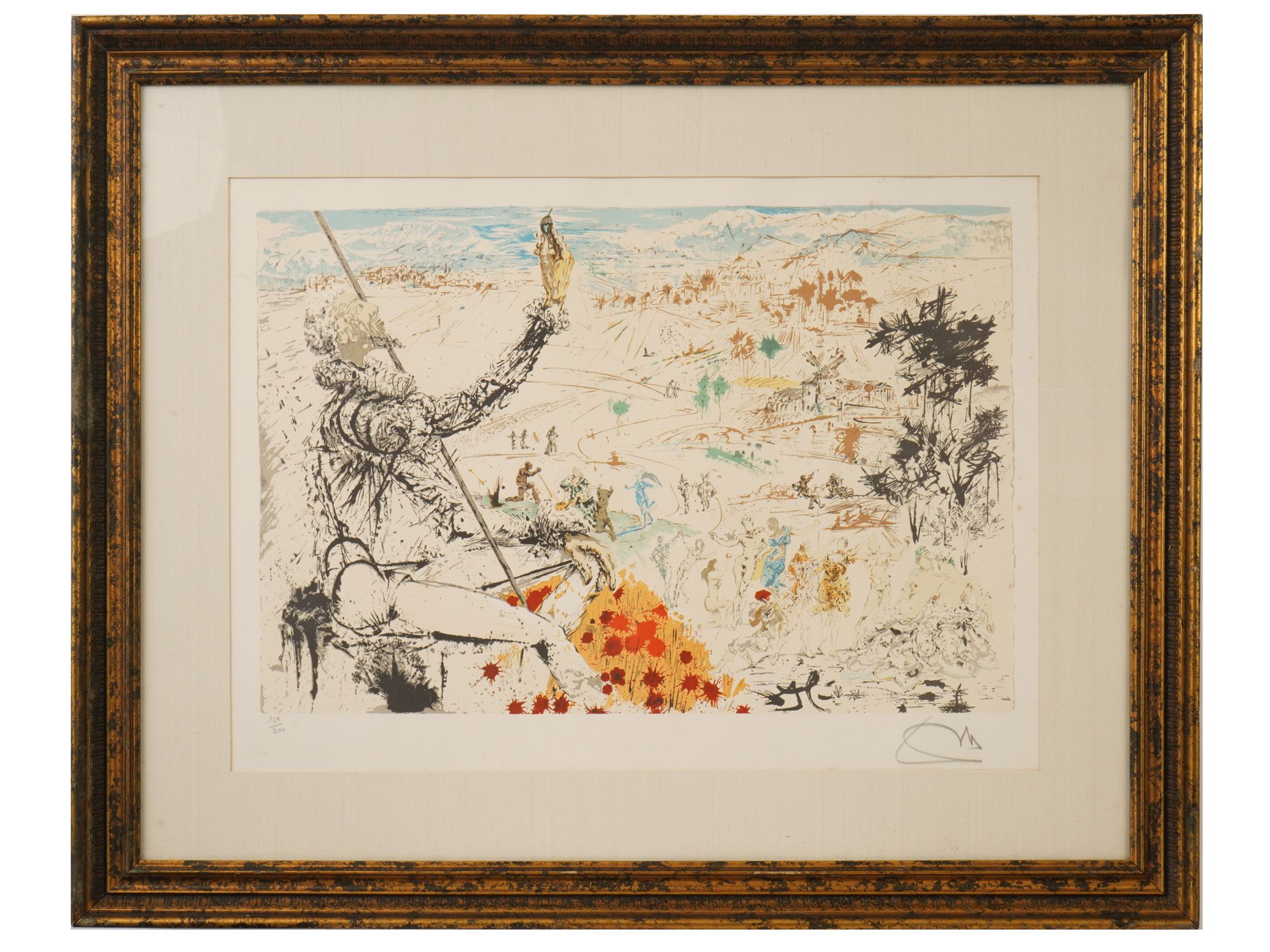 AFTER SALVADOR DALI SPANISH DON QUIXOTE LITHOGRAPH