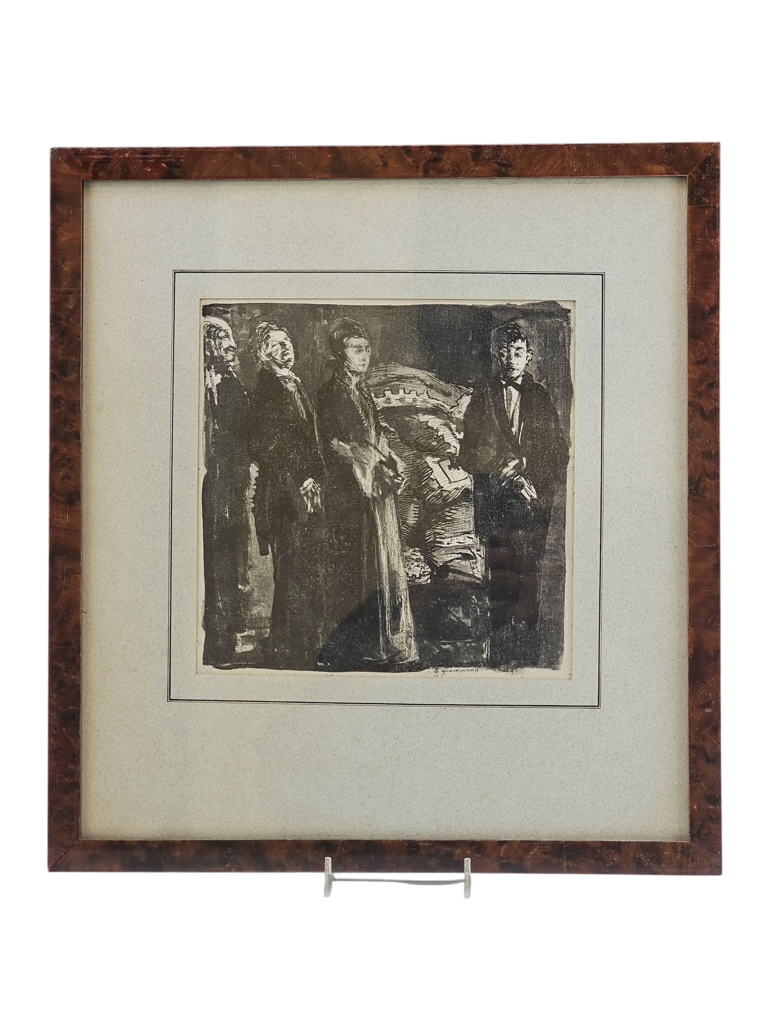 GRIGORY GLUCKMANN RUSSIAN AMERICAN INK PAINTING