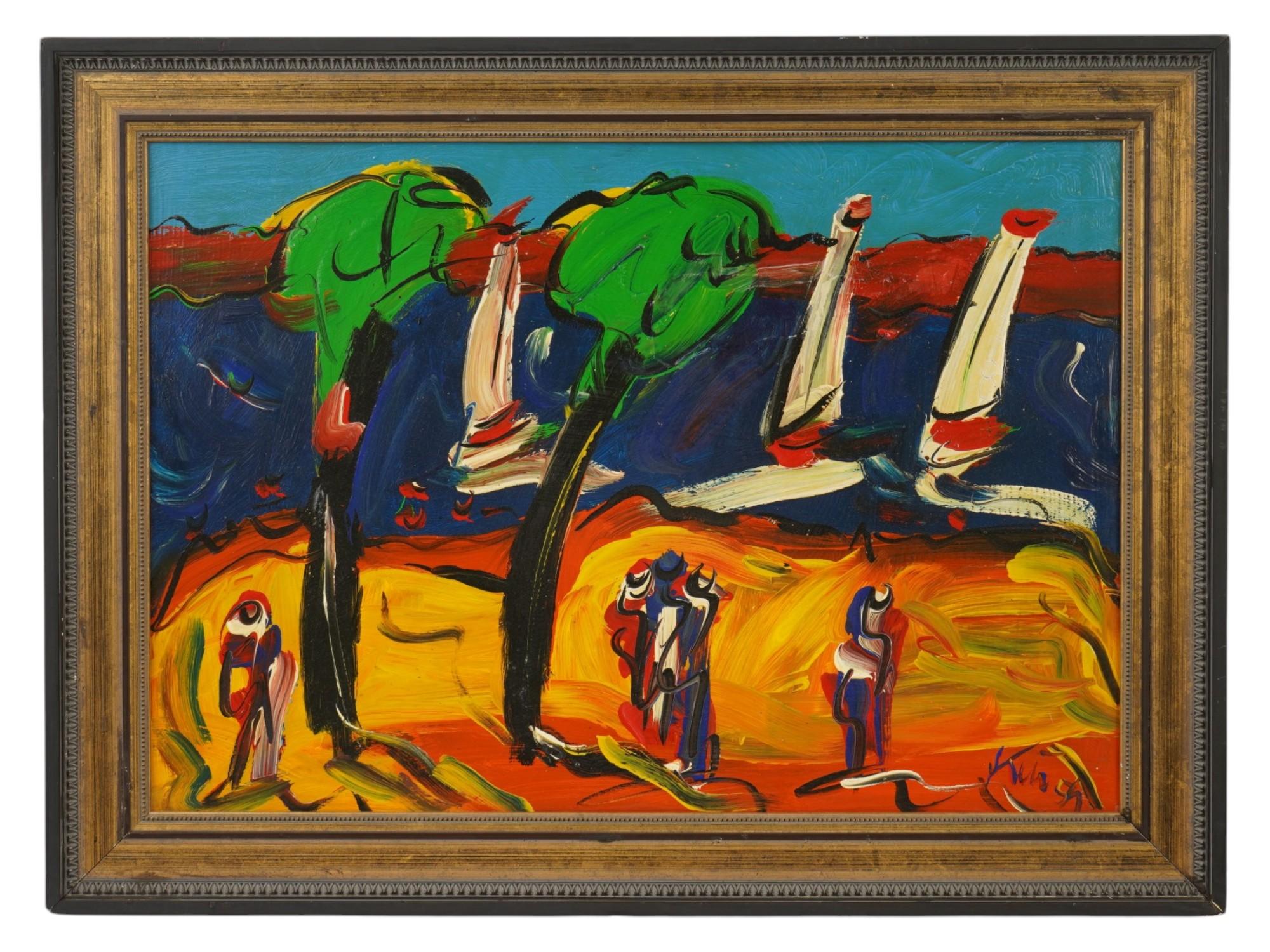 PETER KEIL GERMAN EXPRESSIONIST LANDSCAPE PAINTING