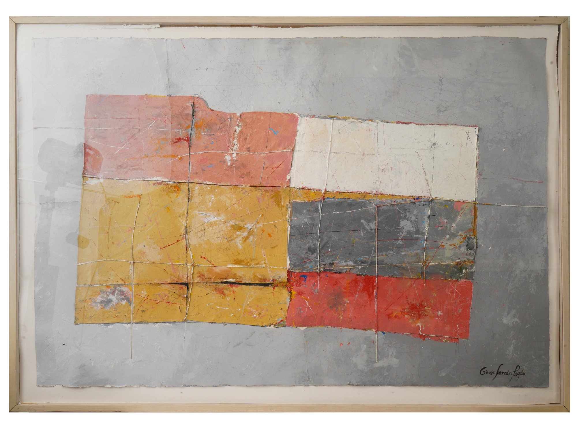 GINES SERRAN-PAGAN SPANISH MIXED MEDIA PAINTING