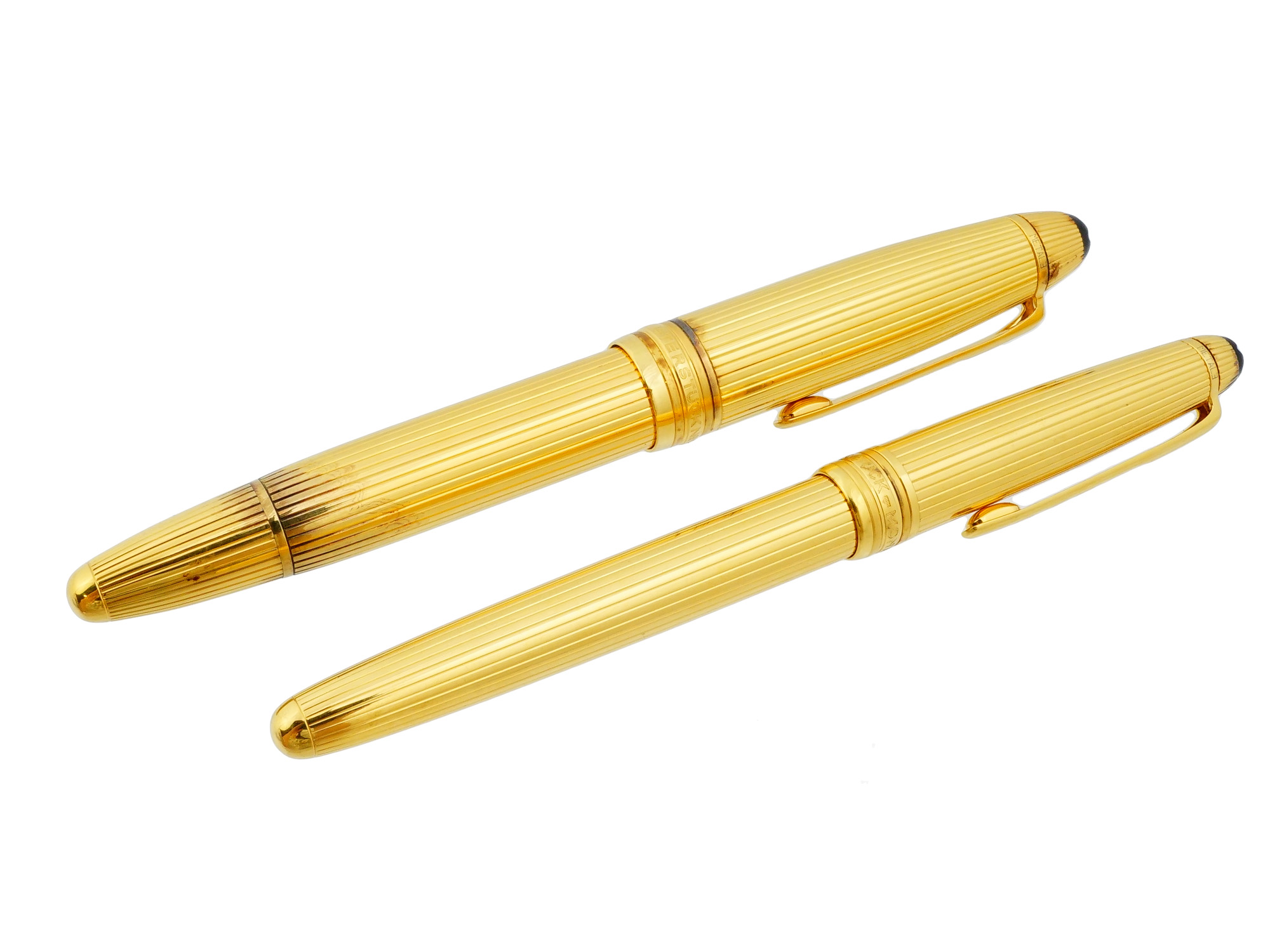GERMAN MONTBLANC SILVER MEISTERSTUCK VERMEIL PEN SET
