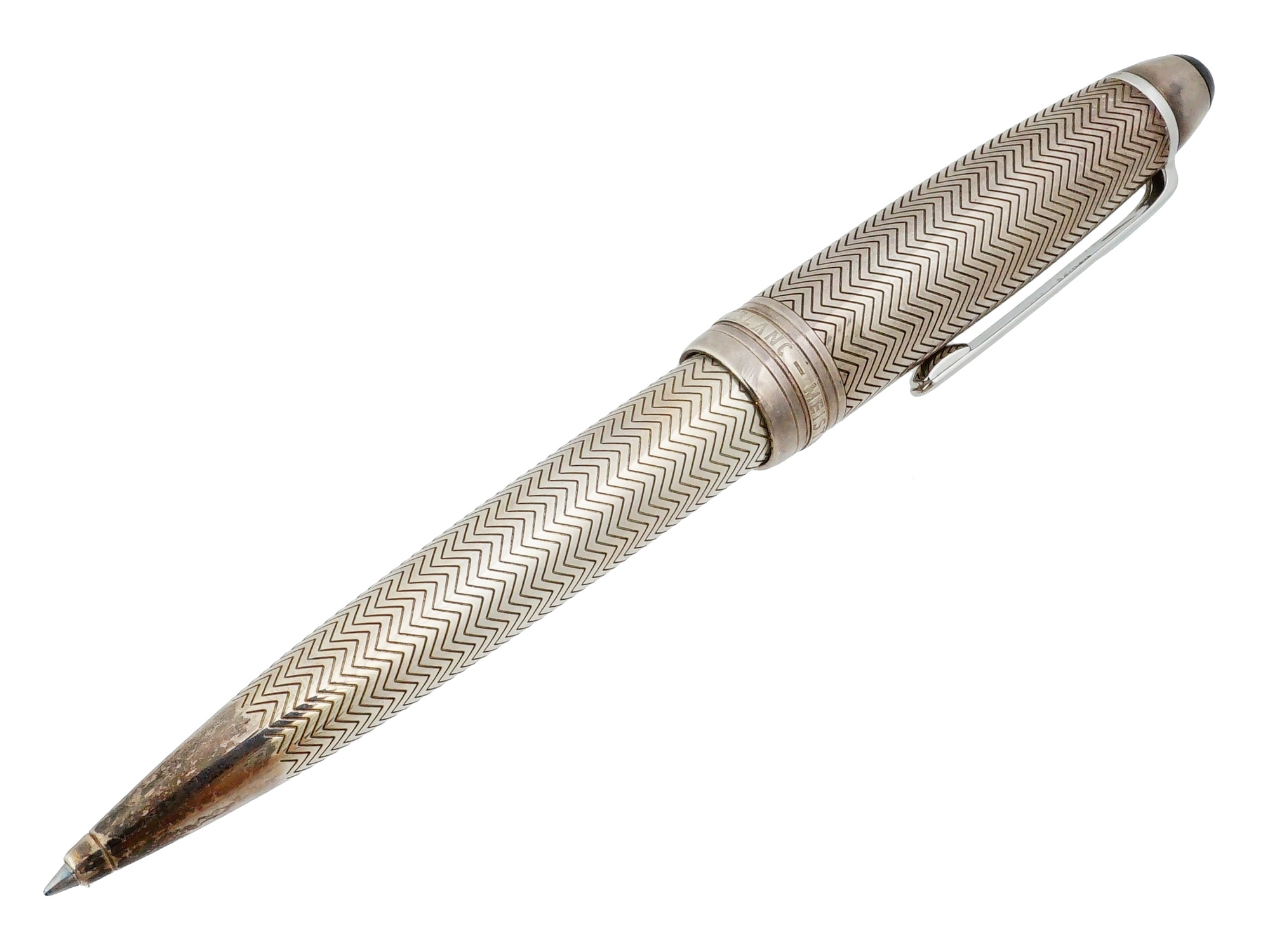MONTBLANC SOLITAIRE SILVER LEGRAND JEWELED ROLLERBALL PEN