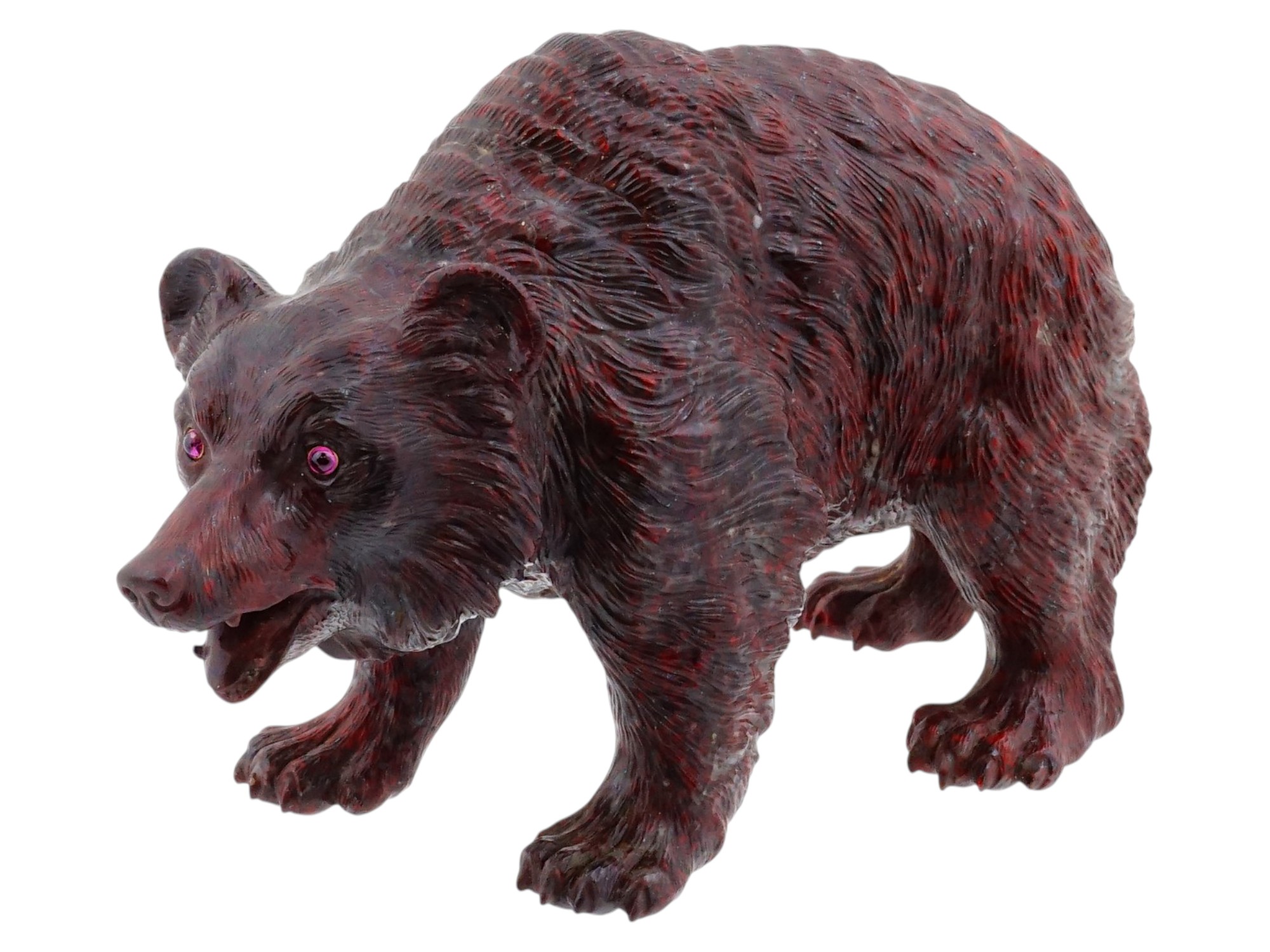 IMPERIAL RUSSIAN AGATE FIGURINE OF A BEAR