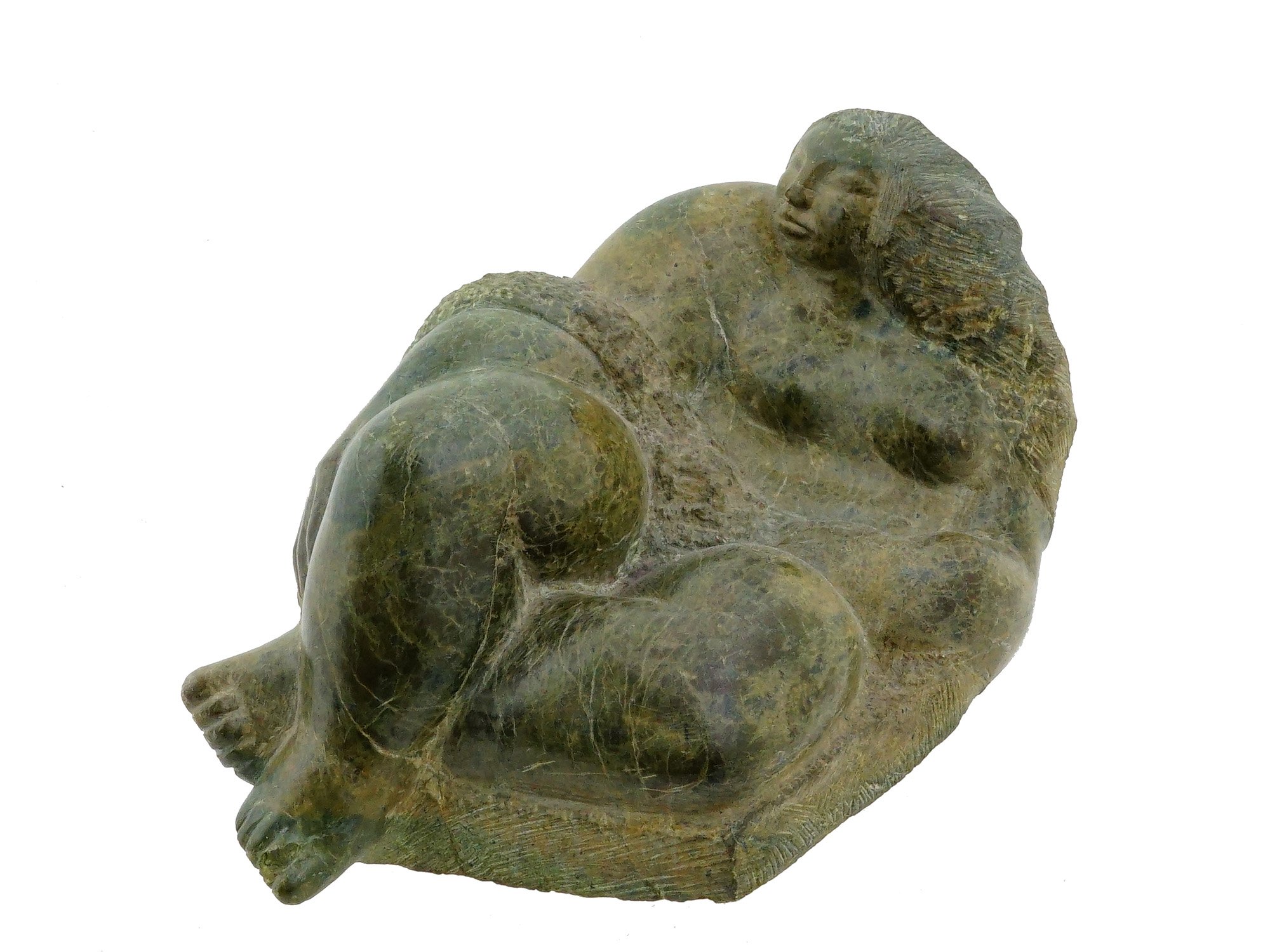 JOSE DE CREEFT AMERICAN FEMALE NUDE SERPENTINE SCULPTURE