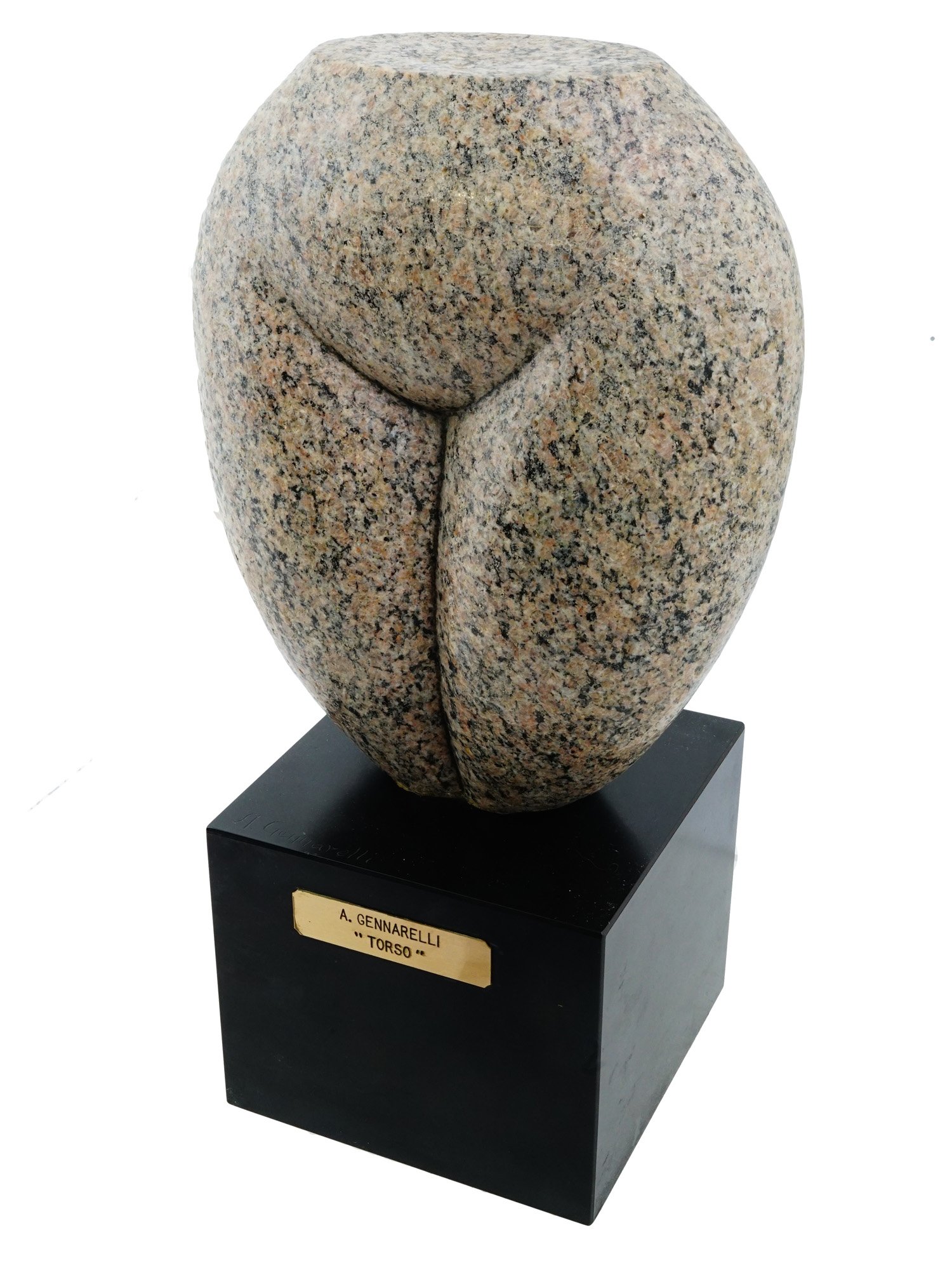 AMEDEO GENNARELLI GRANITE FEMALE NUDE SCULPTURE