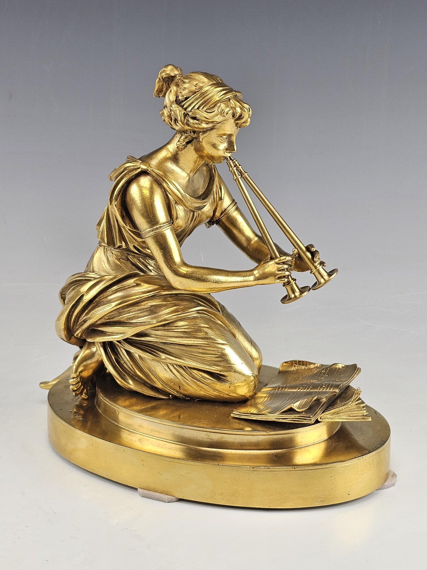 FRENCH HENRI HONORÉ PLÉ GILT BRONZE SCULPTURE
