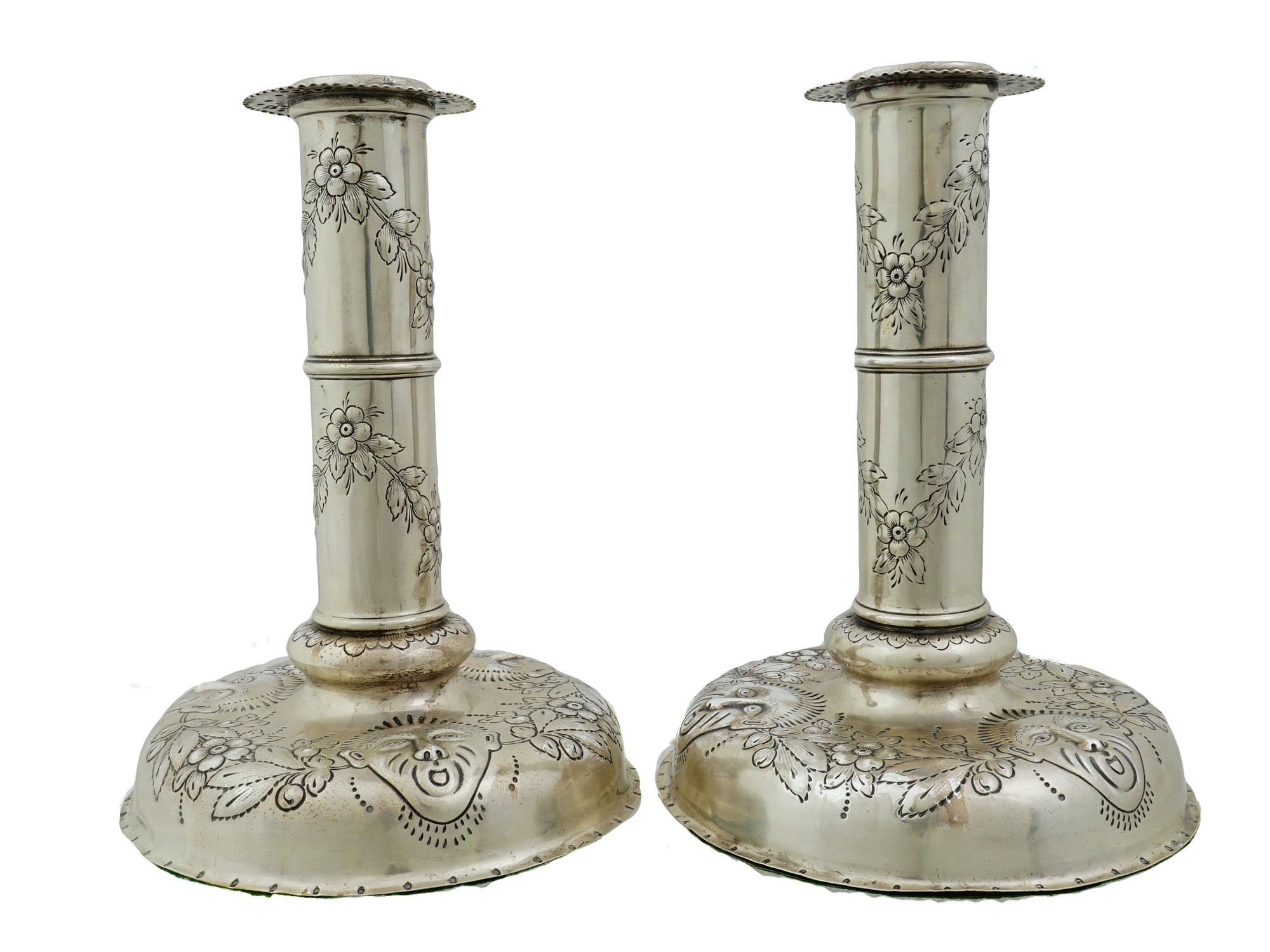 PAIR OF ANTIQUE GORHAM STERLING SILVER CANDLESTICKS