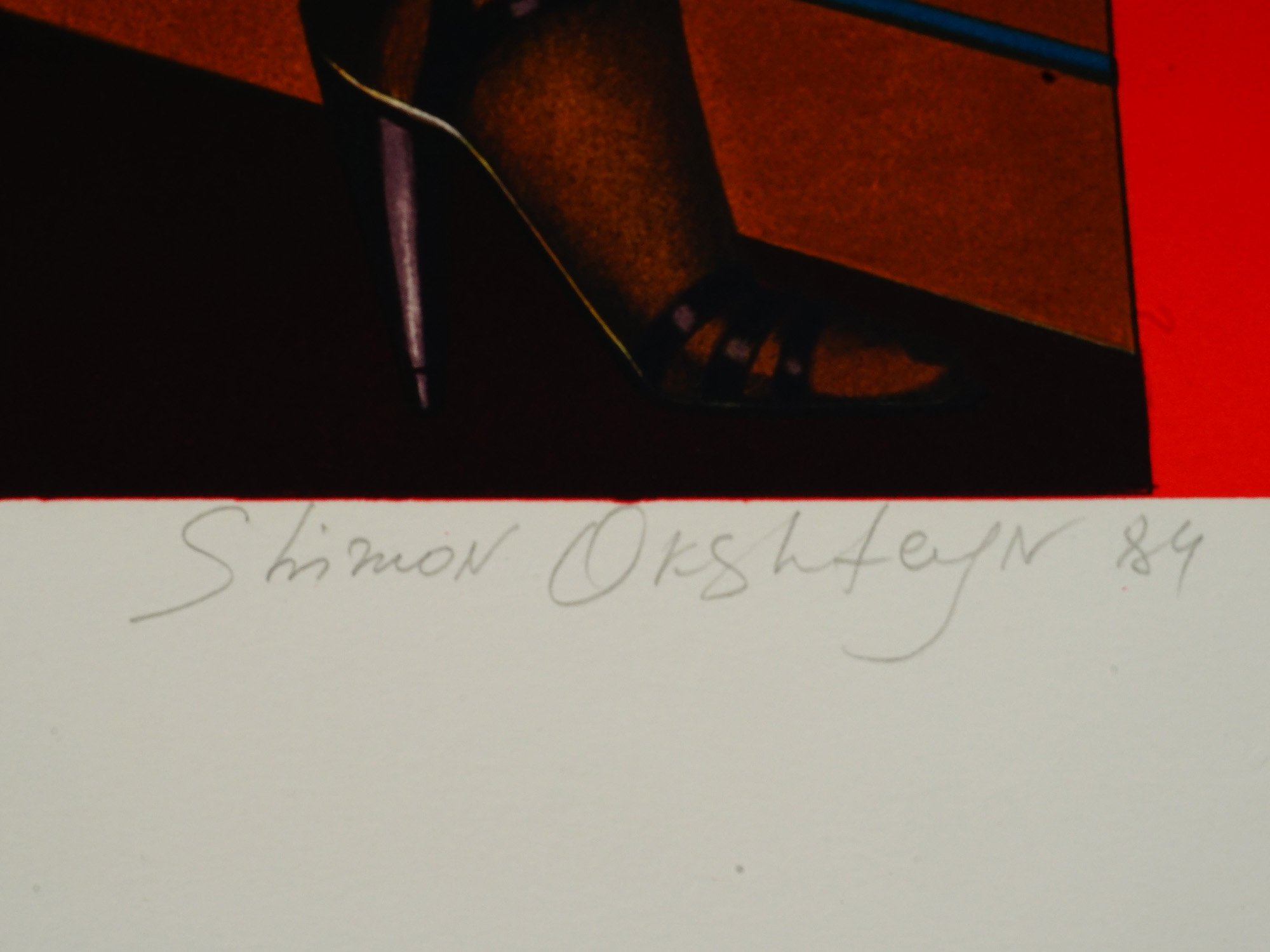 SHIMON OKSHTEYN AMERICAN LTD ED LITHOGRAPH BUSINESSMAN