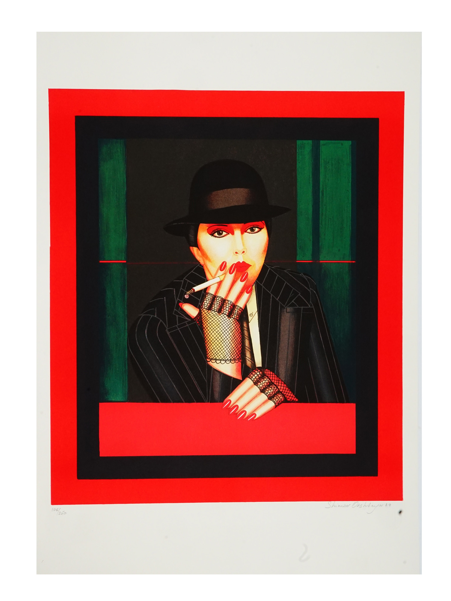 SHIMON OKSHTEYN AMERICAN LTD ED LITHOGRAPH CALL GIRL