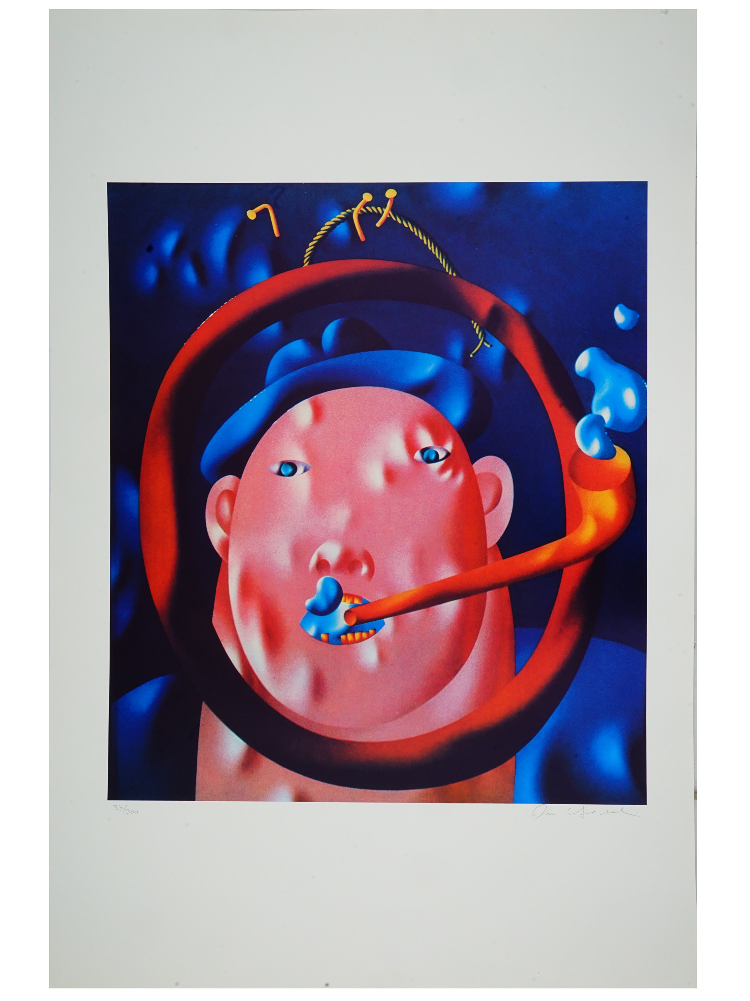 OLEG TSELKOV RUSSIAN LTD ED LITHOGRAPH CIRCUS