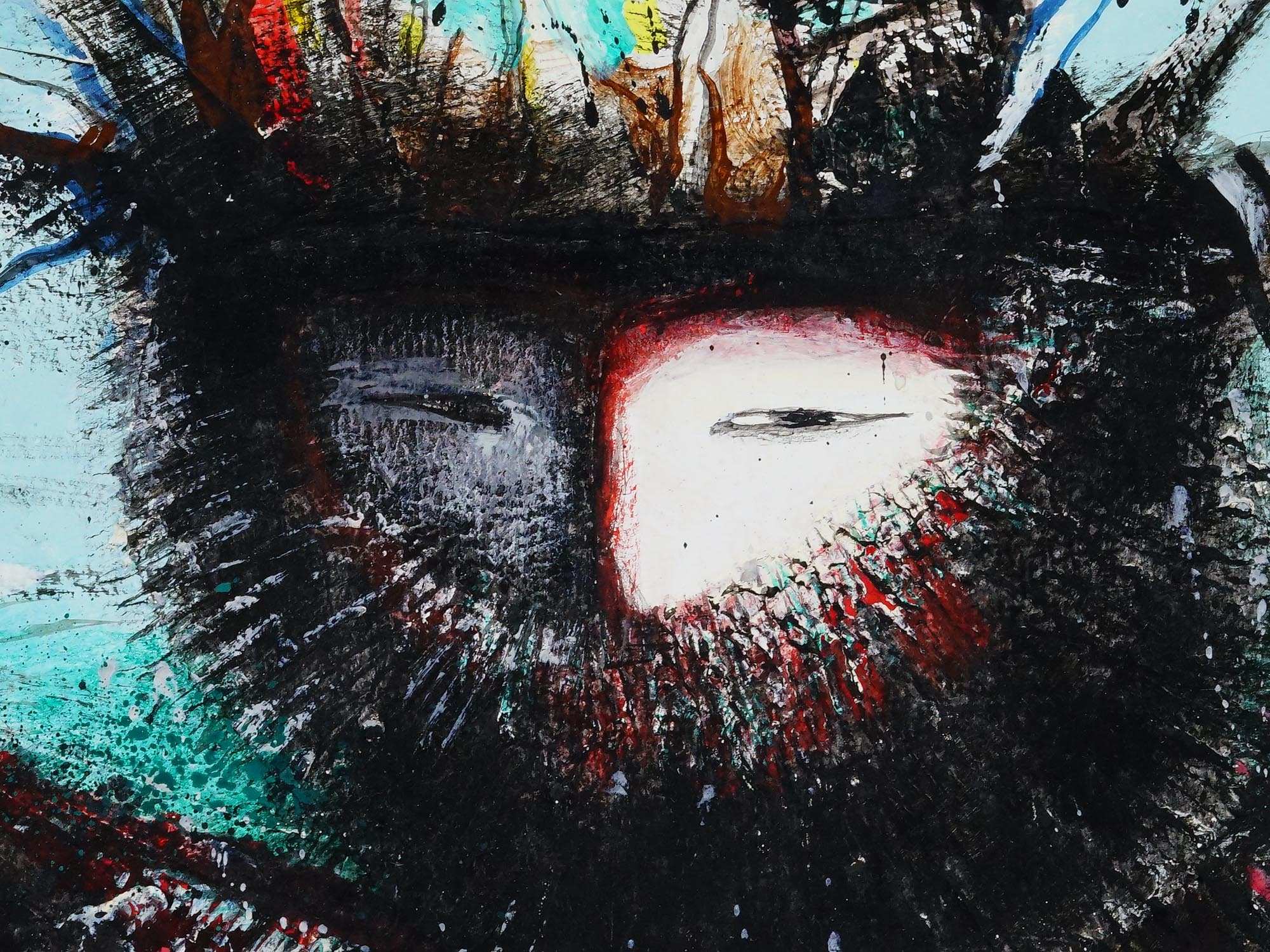 ALEXEI BOBRUSOV SAFARI II RUSSIAN MIXED MEDIA COLLAGE