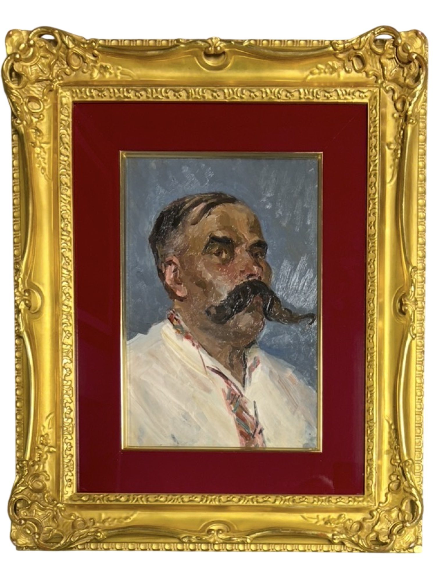 BELARUSIAN ABRAM MONOSZON OIL ZAPOROZHIAN COSSACK PAINTING