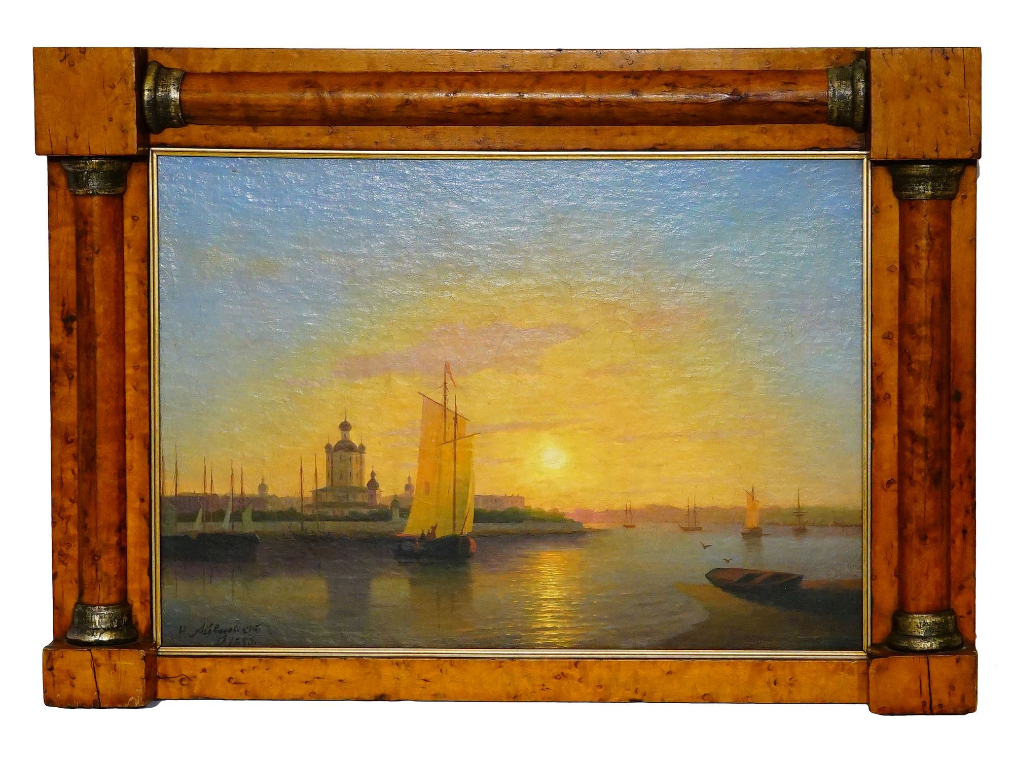 ATTR TO IVAN AIVAZOVSKY RUSSIAN SEASCAPE PAINTING