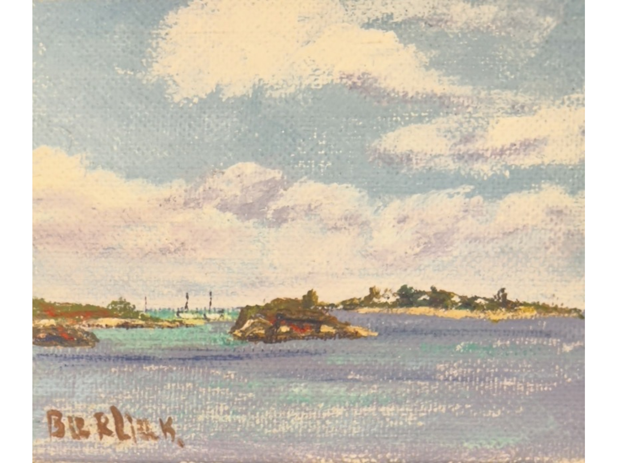 UKRAINIAN AMERICAN DAVID BURLIUK 5 FLORIDA OIL PAINTINGS
