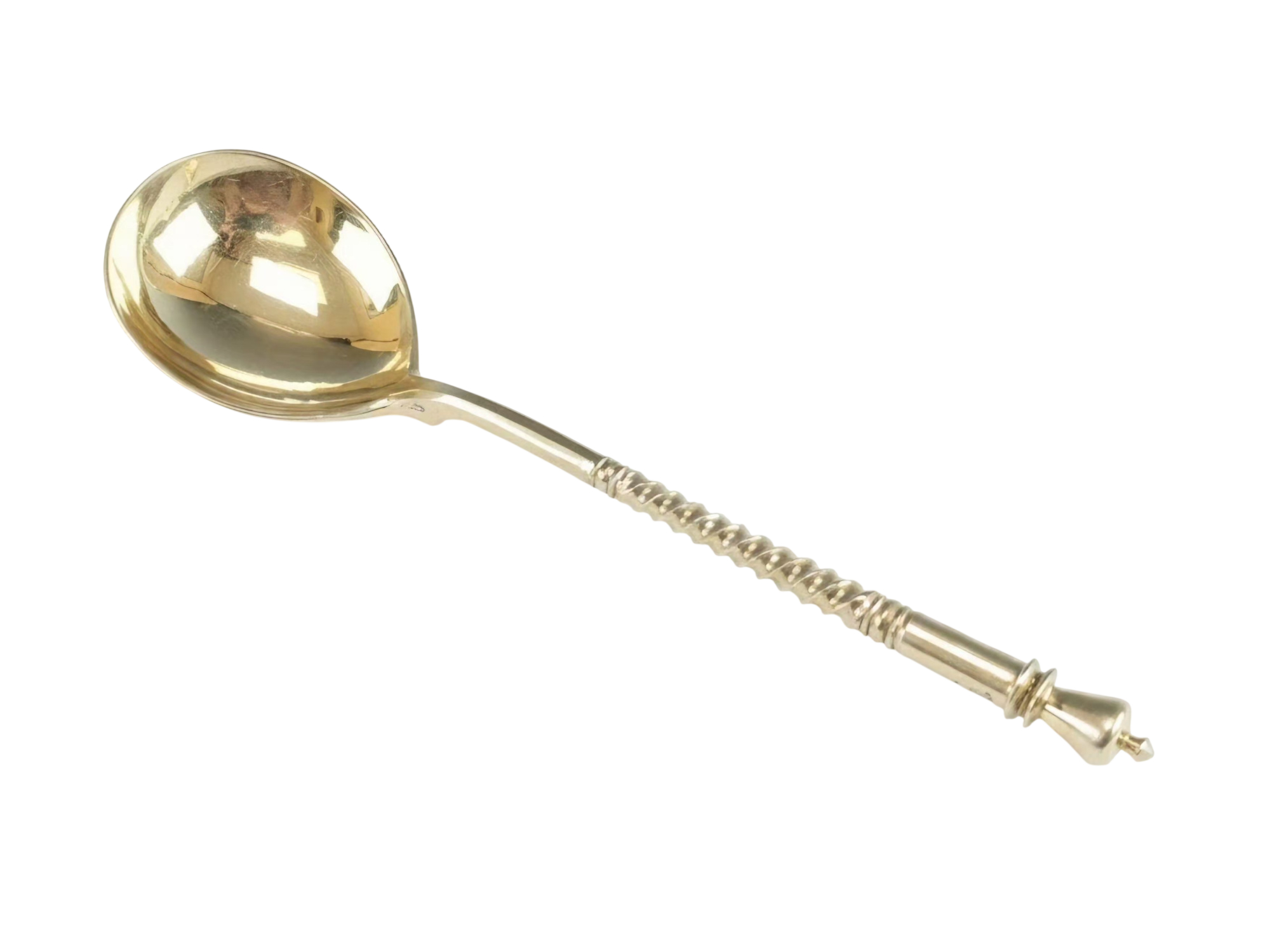 ANTIQUE RUSSIAN SILVER NIELLO SPOON KHLEBNIKOV 1888