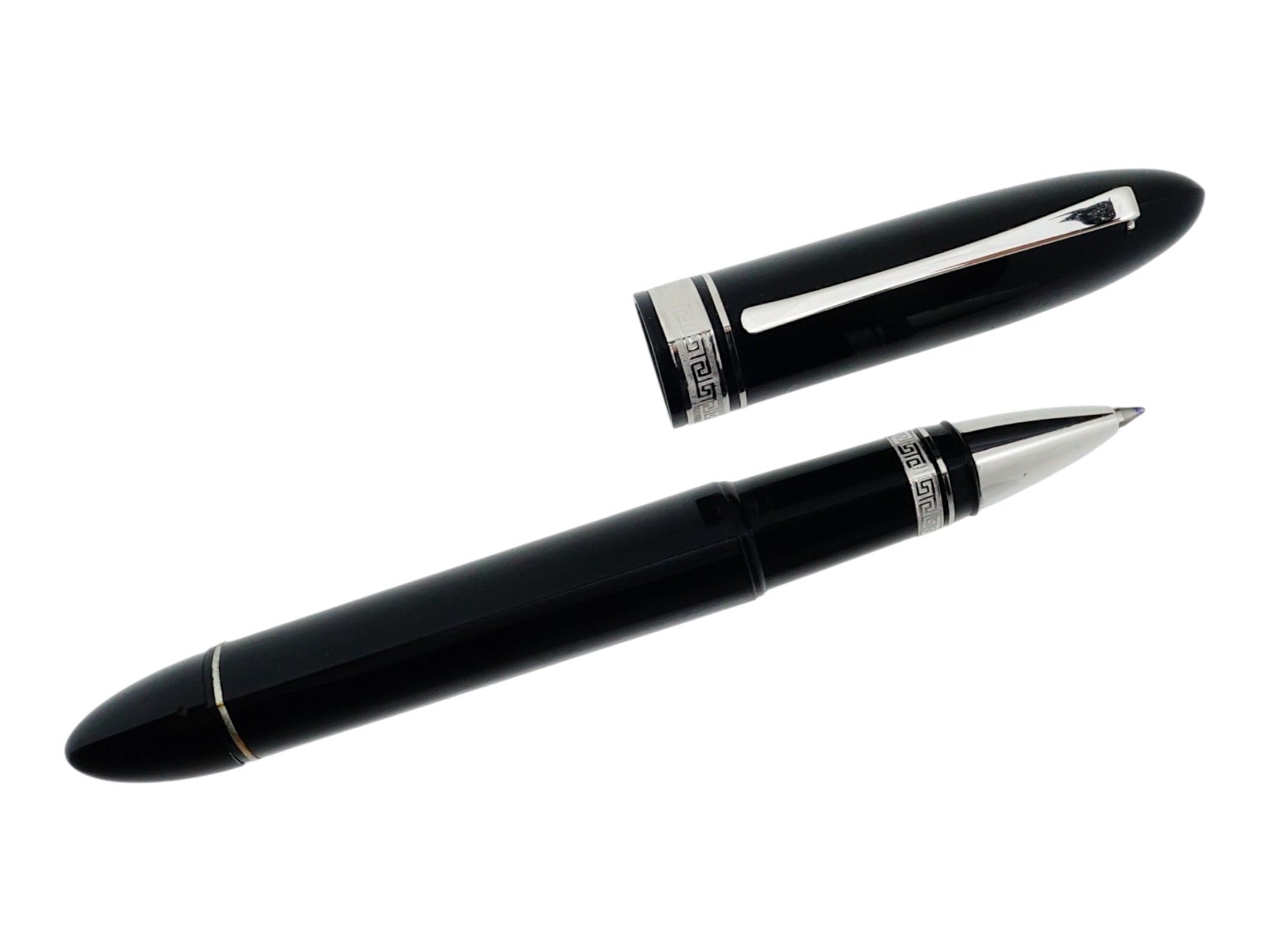 ITALIAN OMAS 360 BLACK RESIN ROLLERBALL PEN