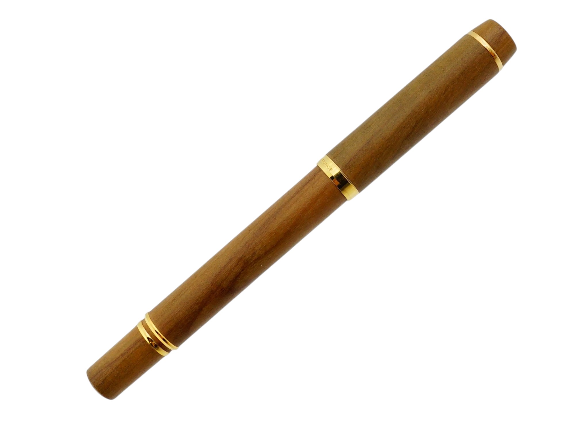 FRENCH WATERMAN 18K GOLD NIB WOOD FOUNTAIN PEN
