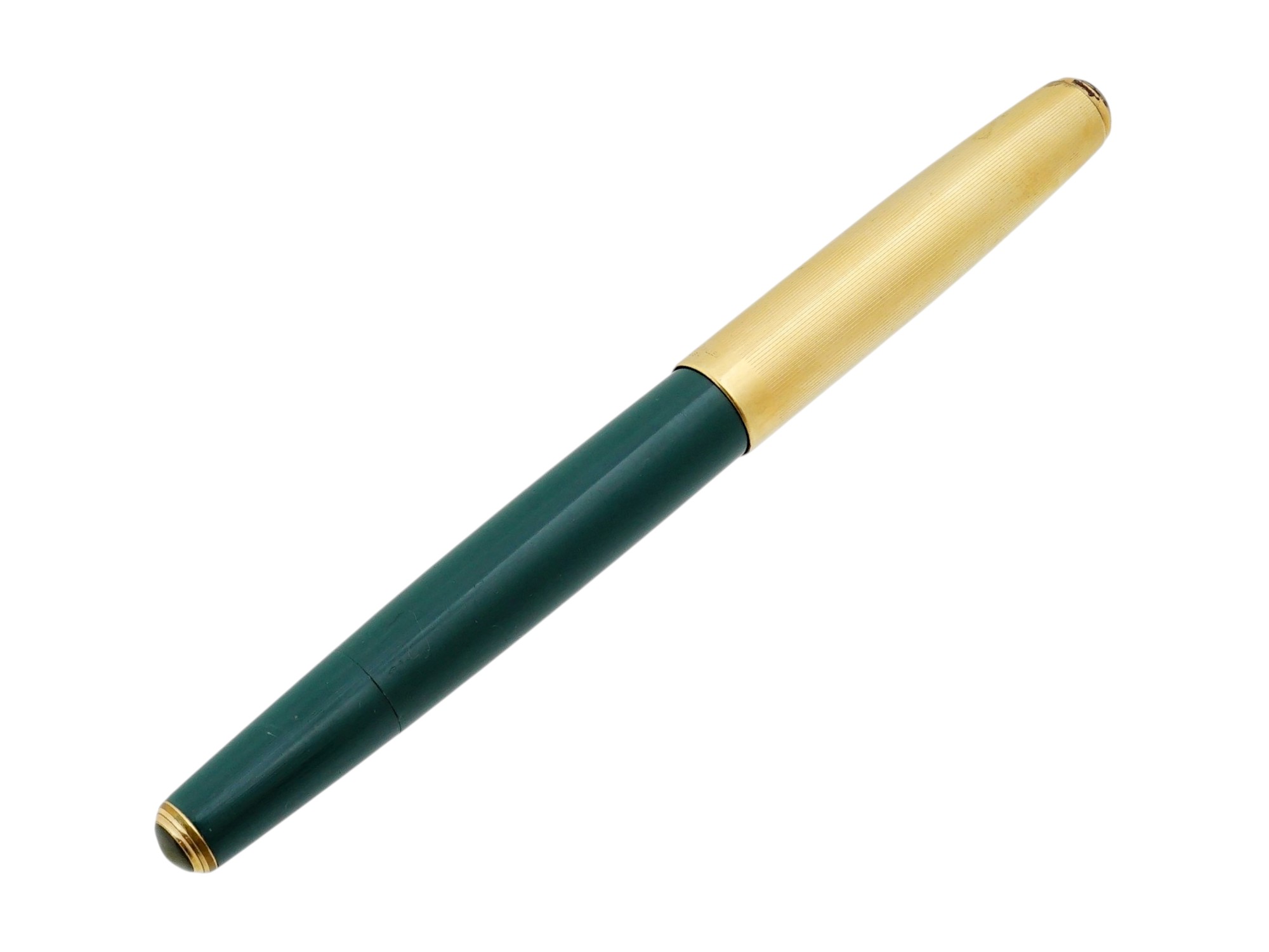 VINTAGE USA PARKER 51 GREEN GOLD FILLED FOUNTAIN PEN