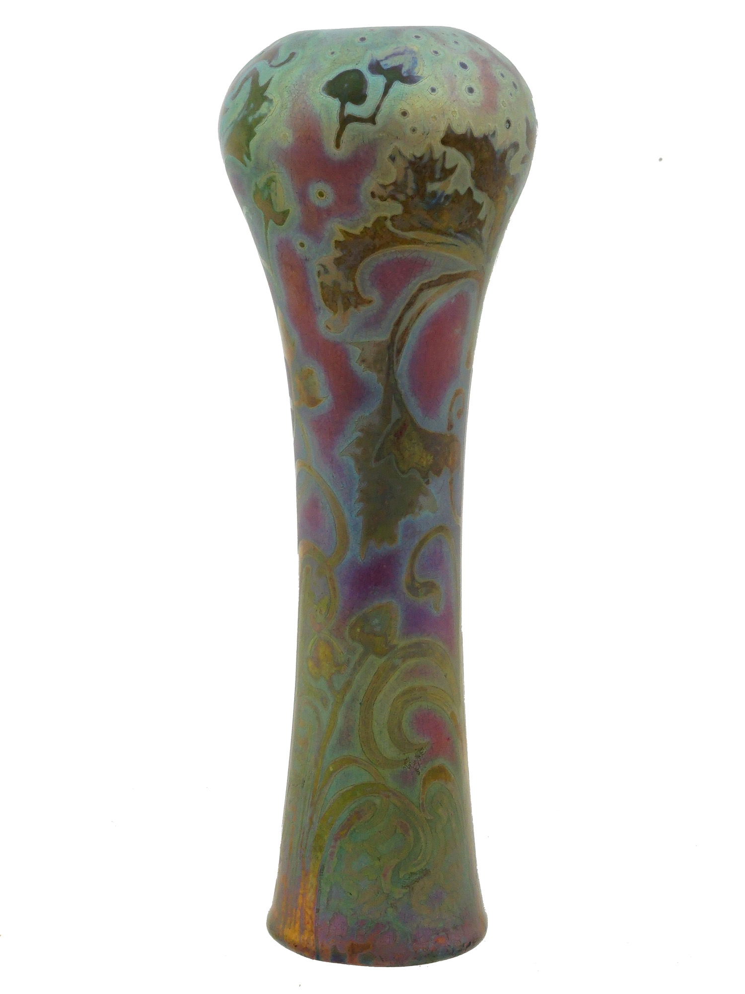 ART NOUVEAU WELLER POTTERY SICARDO IRIDESCENT VASE