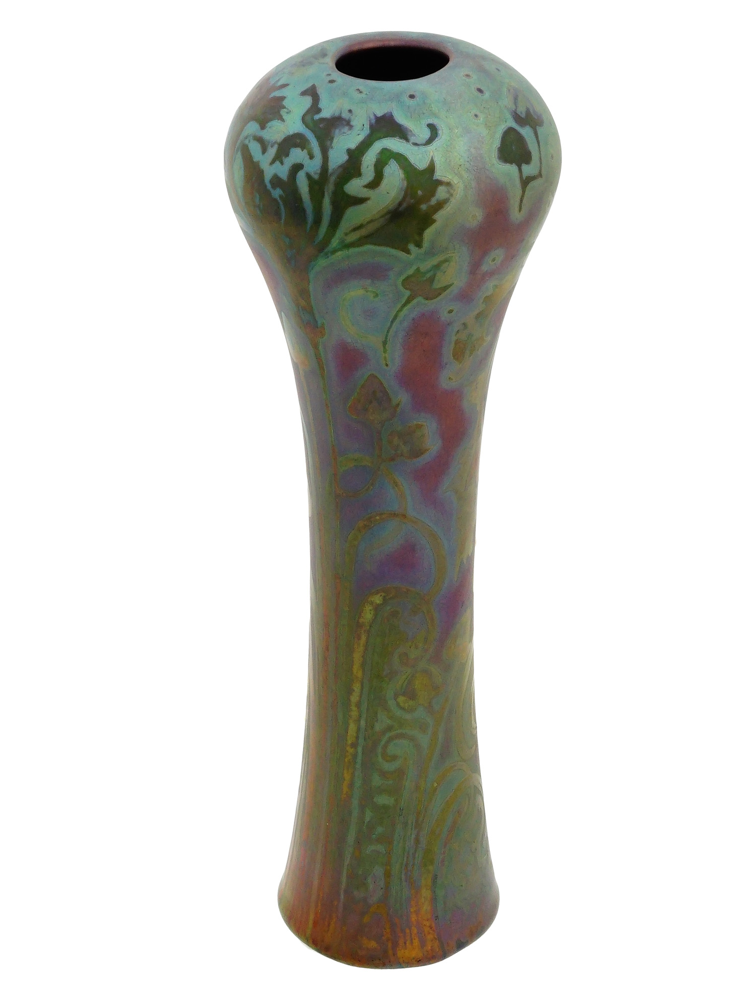 ART NOUVEAU WELLER POTTERY SICARDO IRIDESCENT VASE