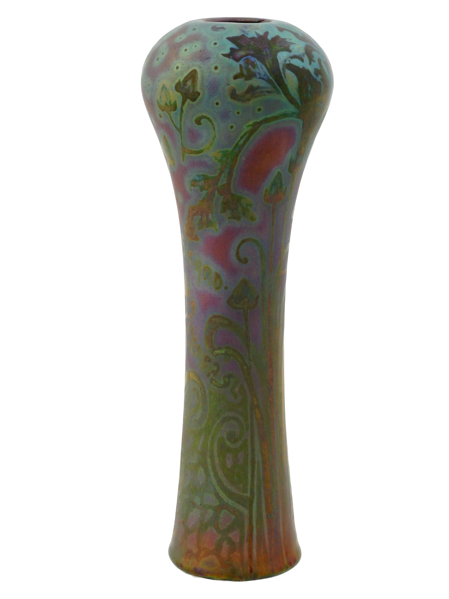 ART NOUVEAU WELLER POTTERY SICARDO IRIDESCENT VASE