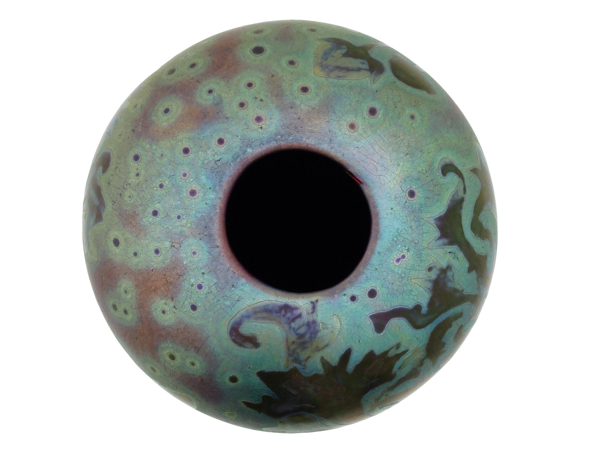 ART NOUVEAU WELLER POTTERY SICARDO IRIDESCENT VASE