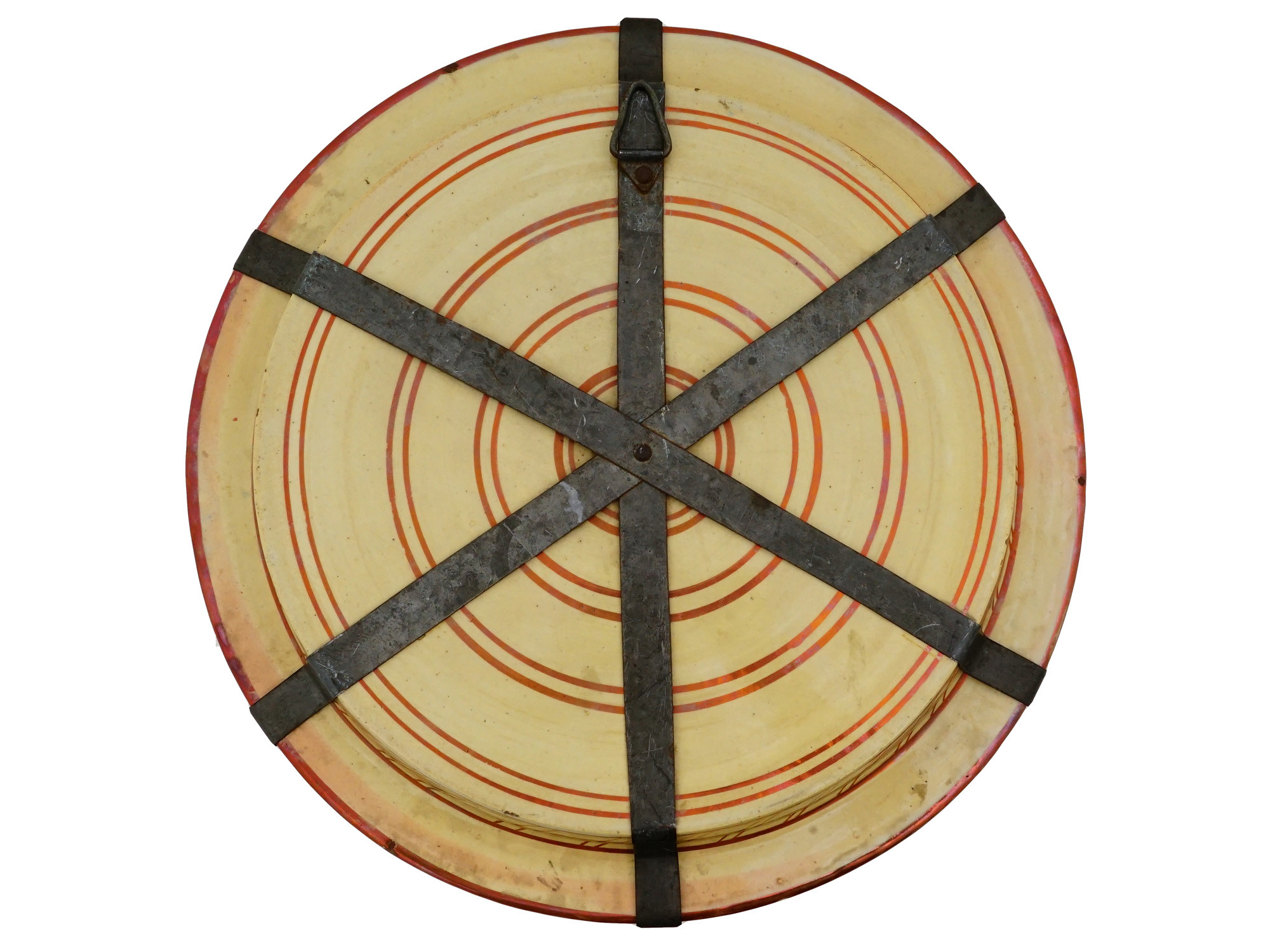 HISPANO MORESQUE STYLE COPPER-LUSTRE AND BLUE DISH