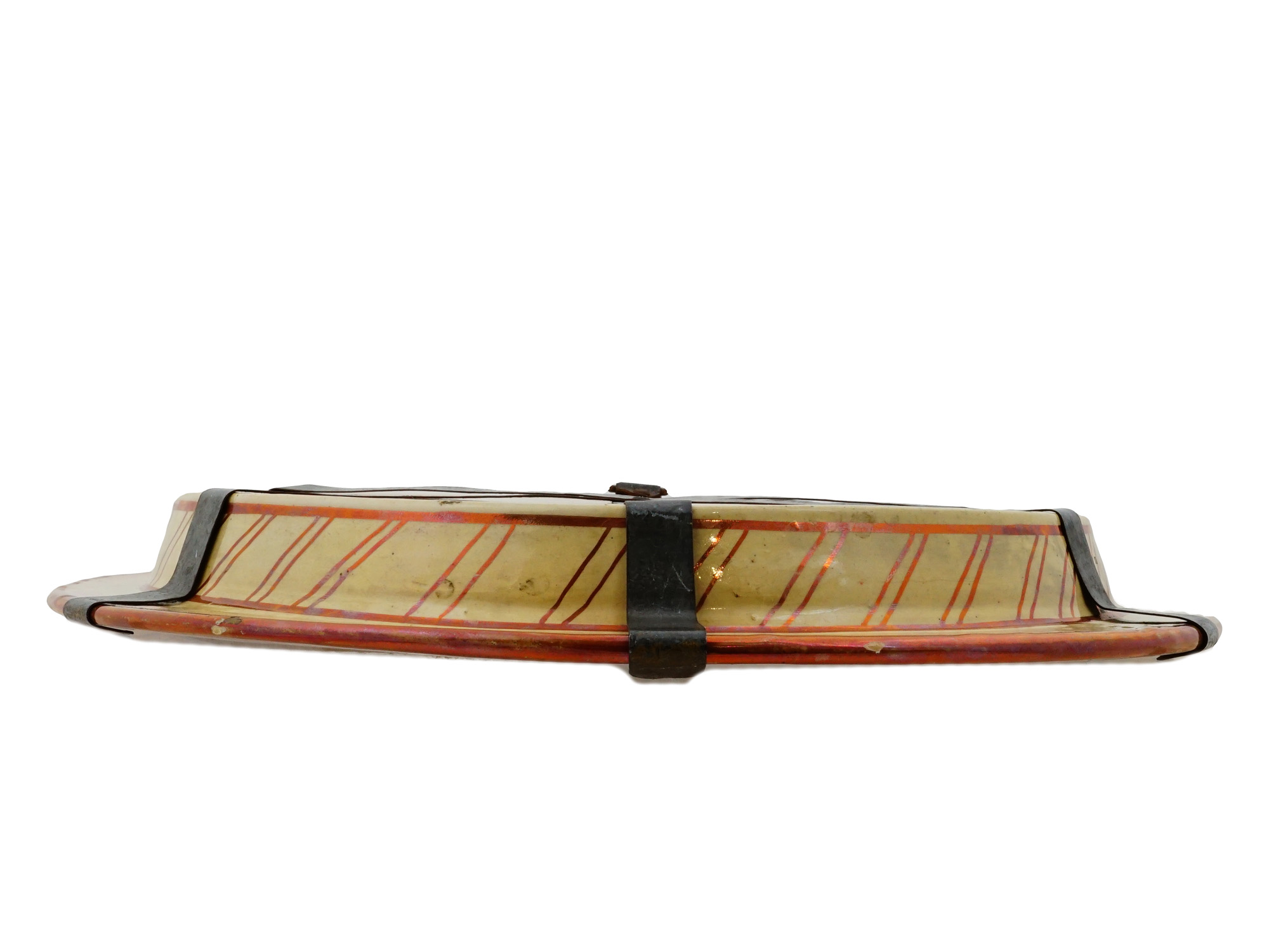 HISPANO MORESQUE STYLE COPPER-LUSTRE AND BLUE DISH