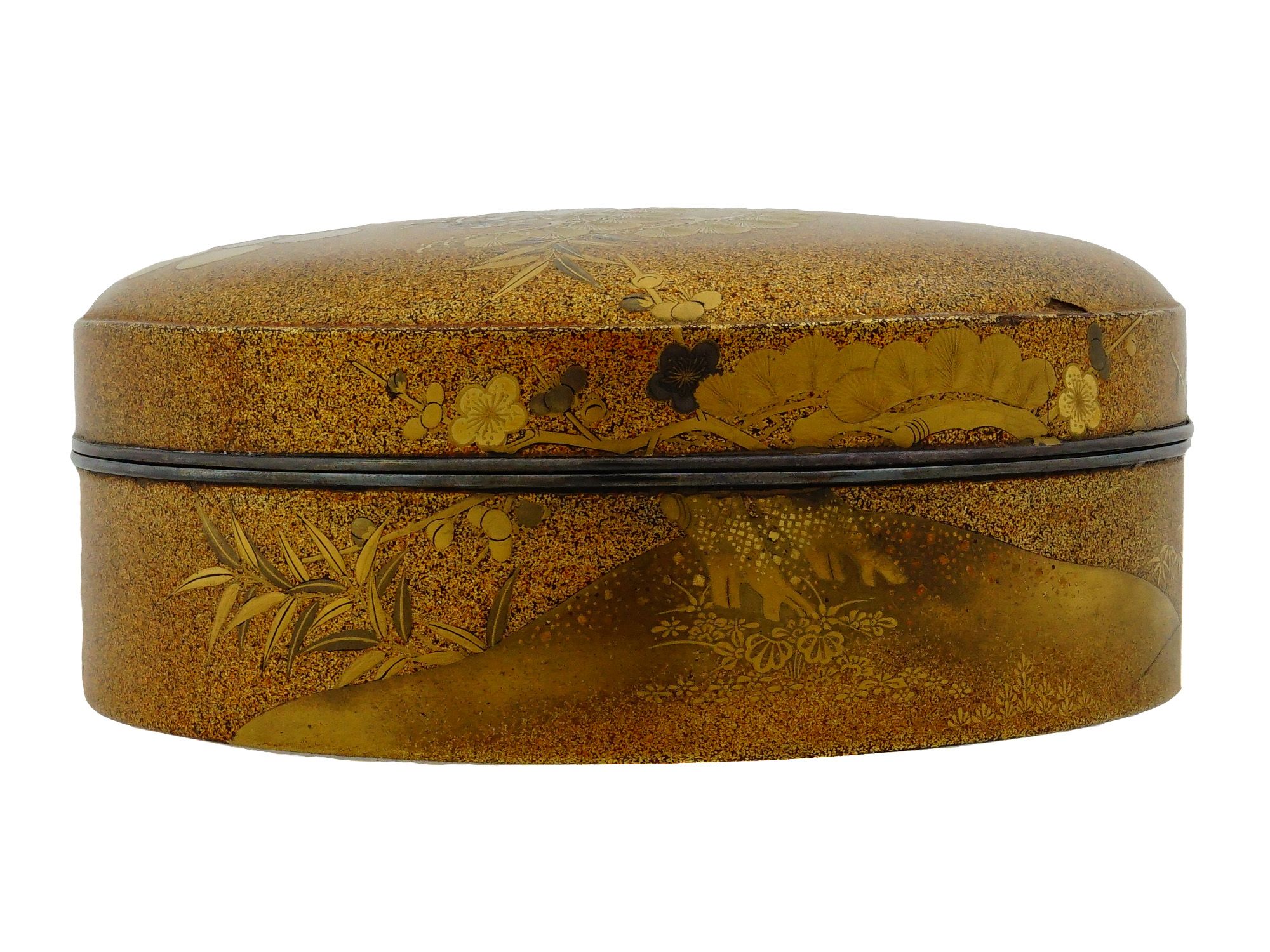 ANTIQUE JAPANESE MEIJI LACQUERWARE KOGO BOX