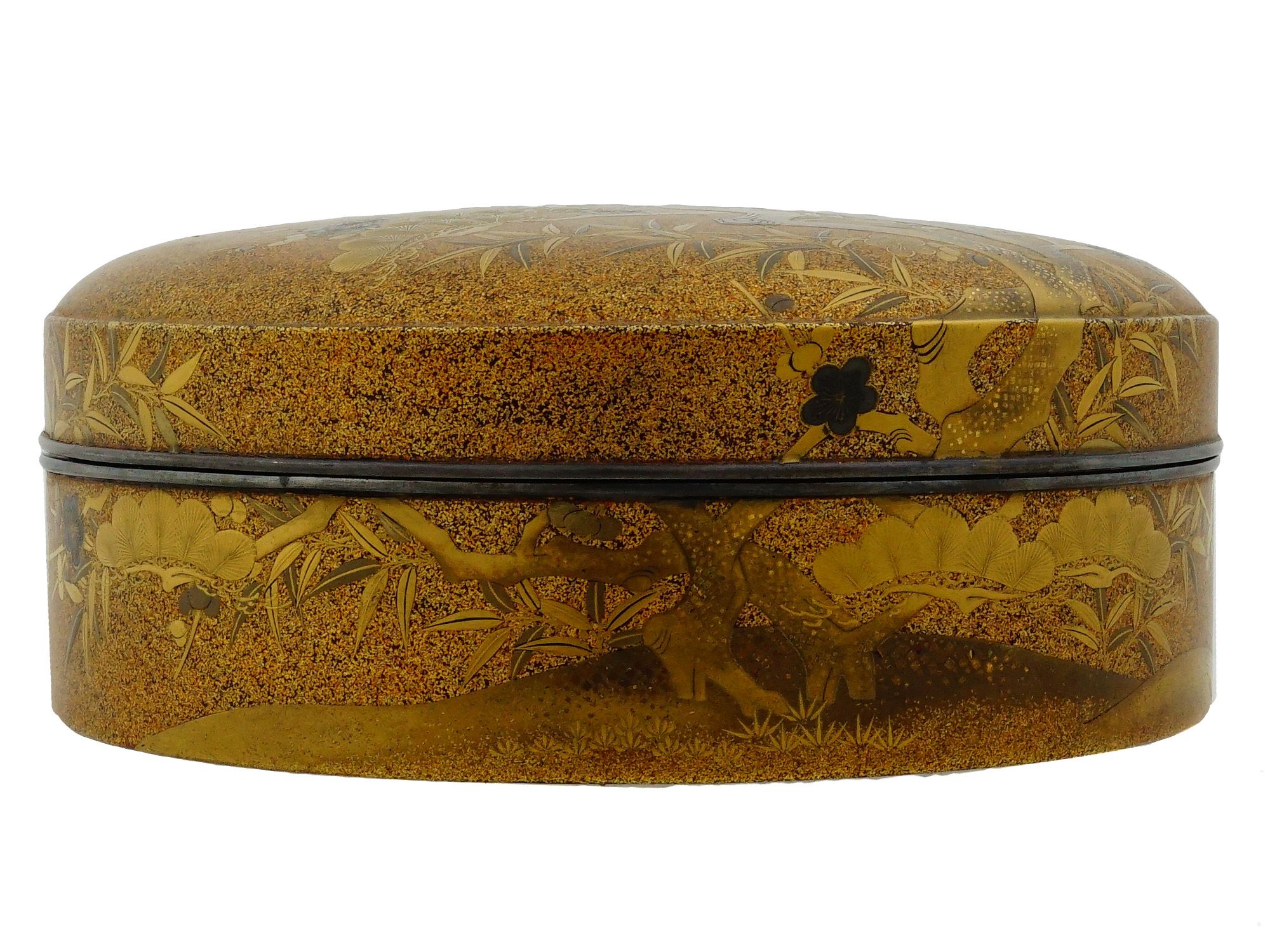 ANTIQUE JAPANESE MEIJI LACQUERWARE KOGO BOX