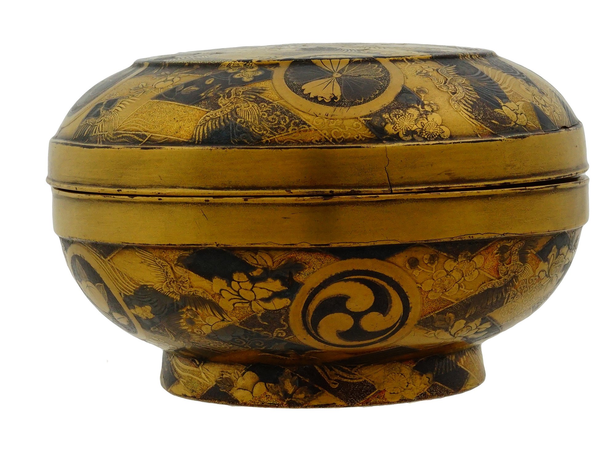 ANTIQUE JAPANESE MEIJI LACQUERWARE MAKI E BOX