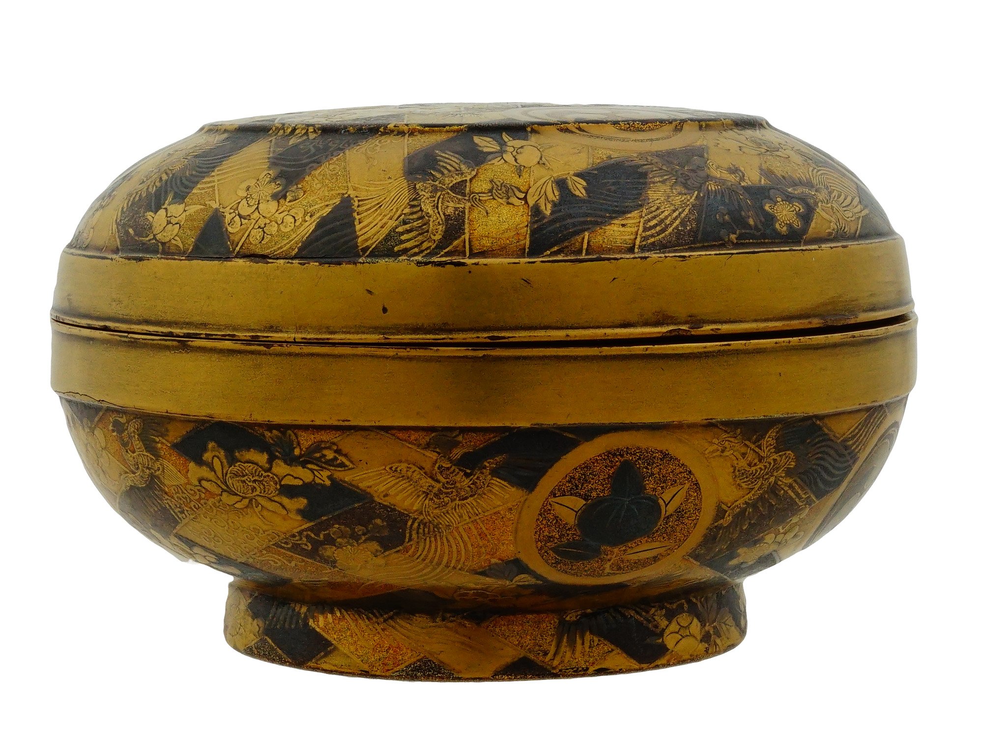 ANTIQUE JAPANESE MEIJI LACQUERWARE MAKI E BOX