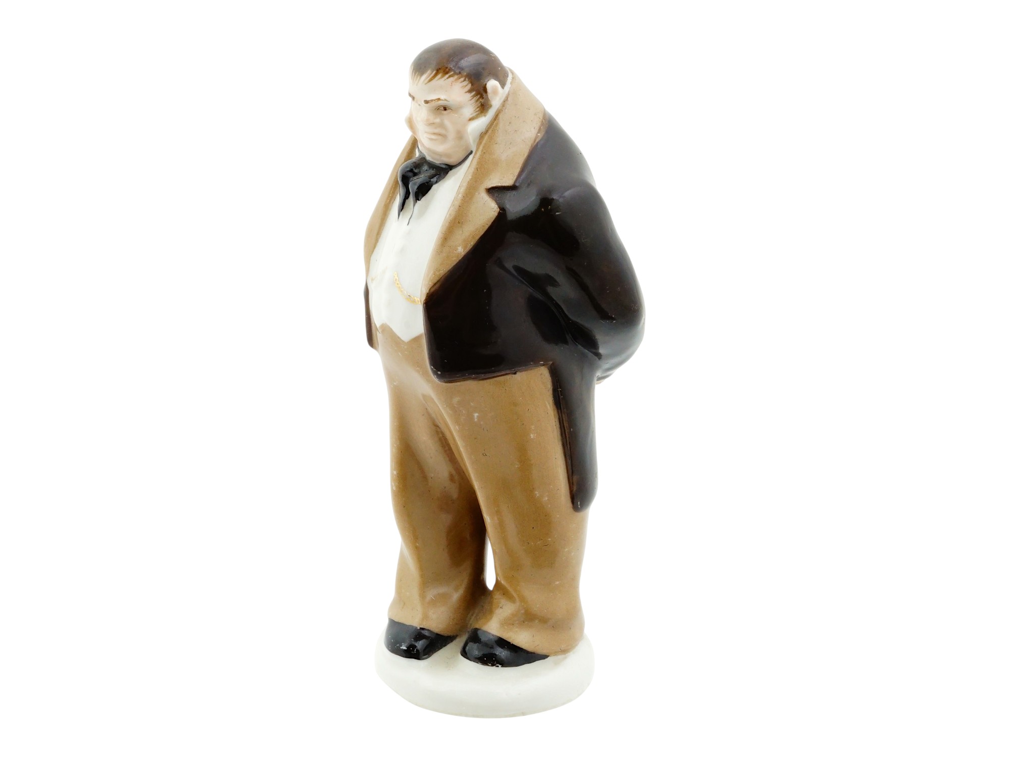 RUSSIAN PORCELAIN DEAD SOULS GOGOL SOBAKEVICH FIGURINE