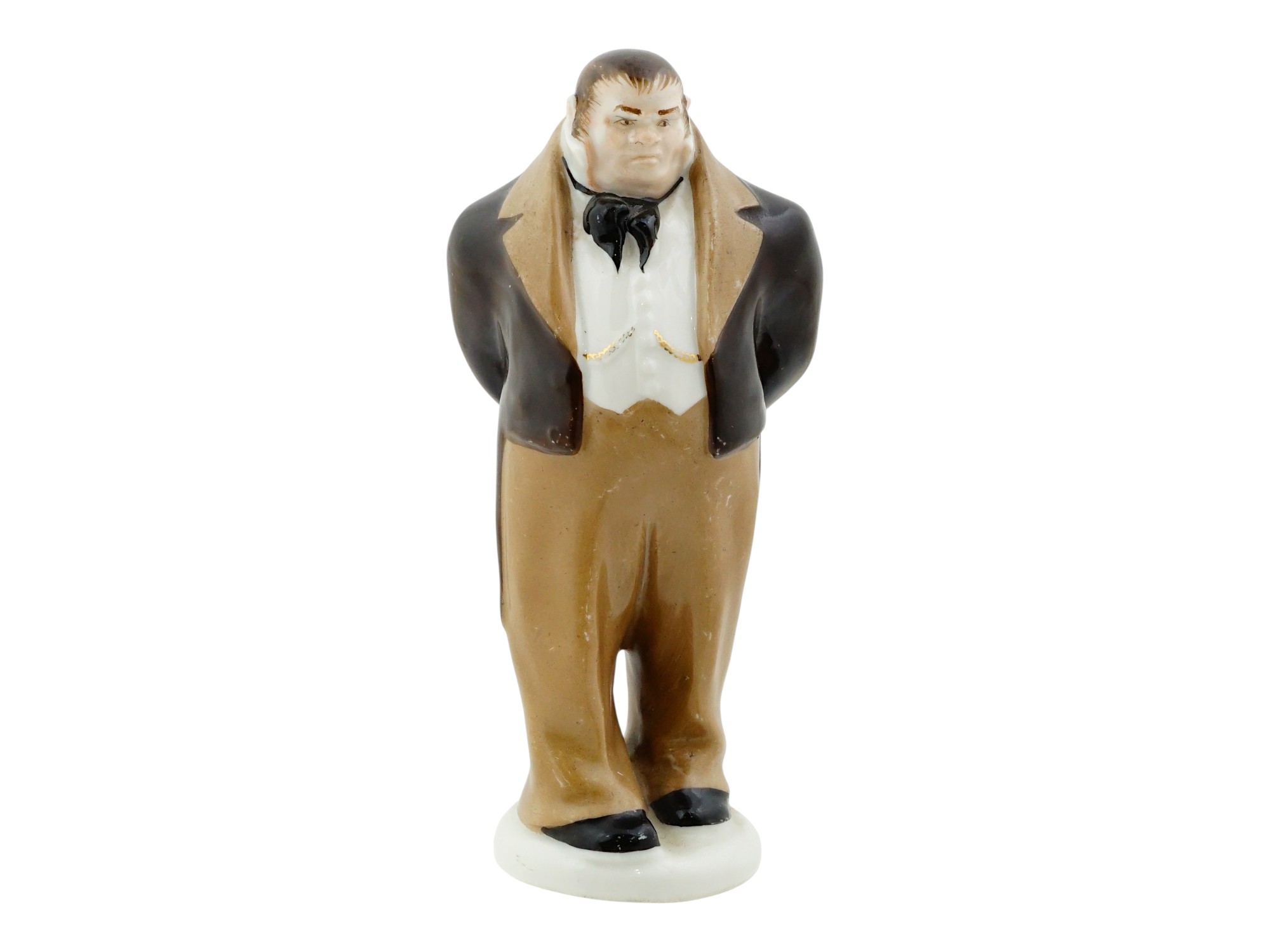 RUSSIAN PORCELAIN DEAD SOULS GOGOL SOBAKEVICH FIGURINE