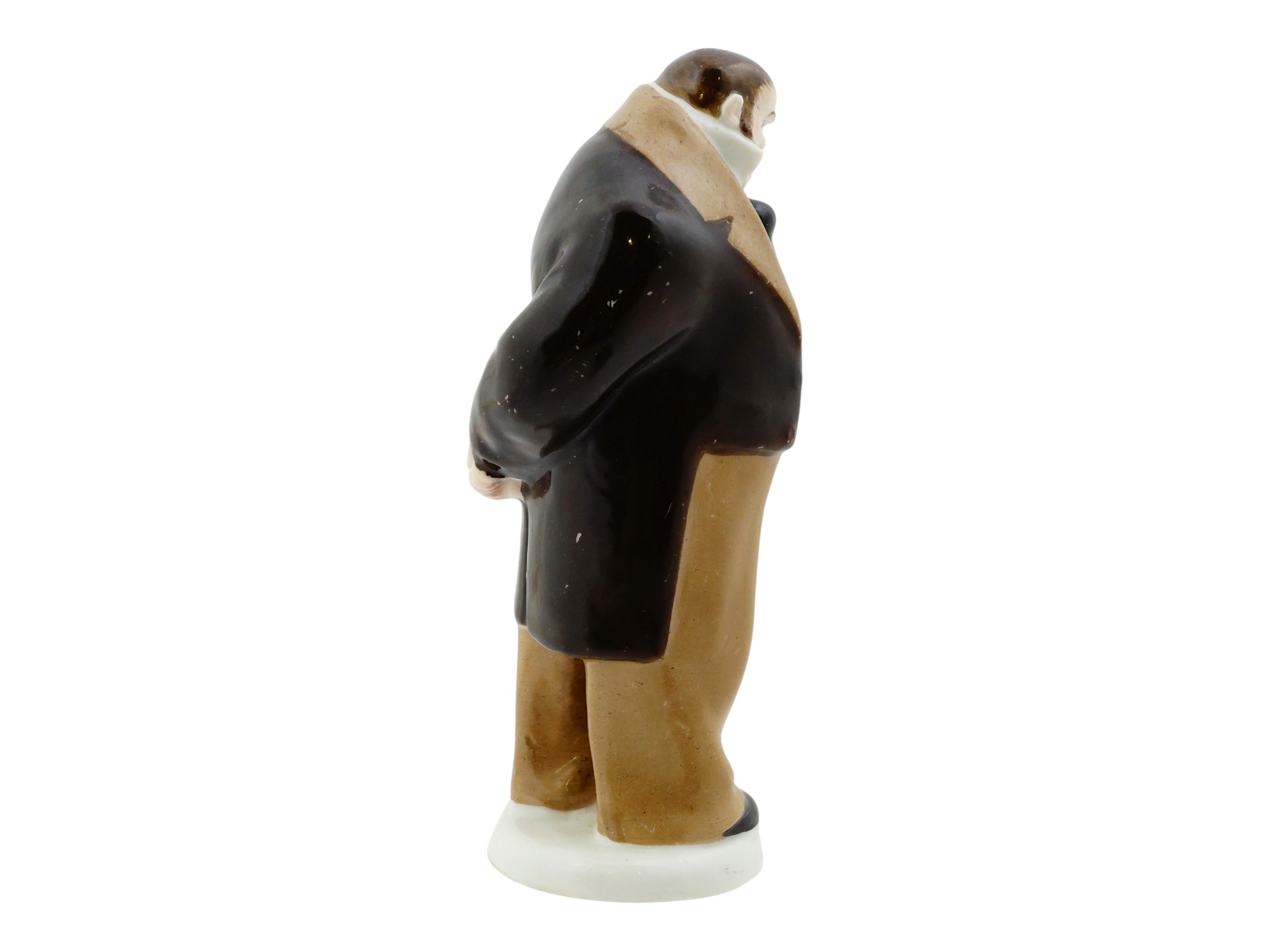 RUSSIAN PORCELAIN DEAD SOULS GOGOL SOBAKEVICH FIGURINE