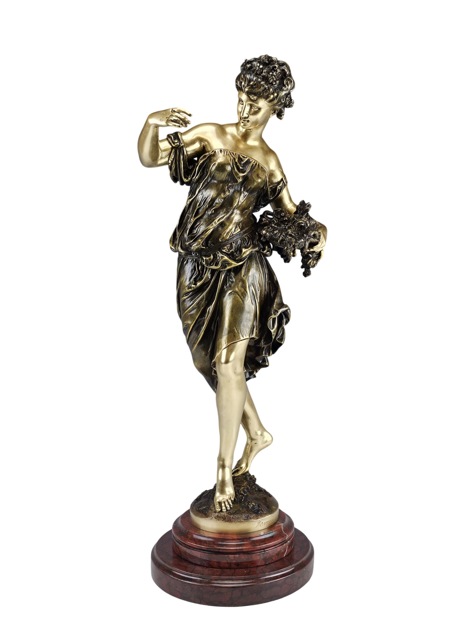 MATHURIN MOREAU 19TH CENTURY FRENCH BRONZE SCULPTURE