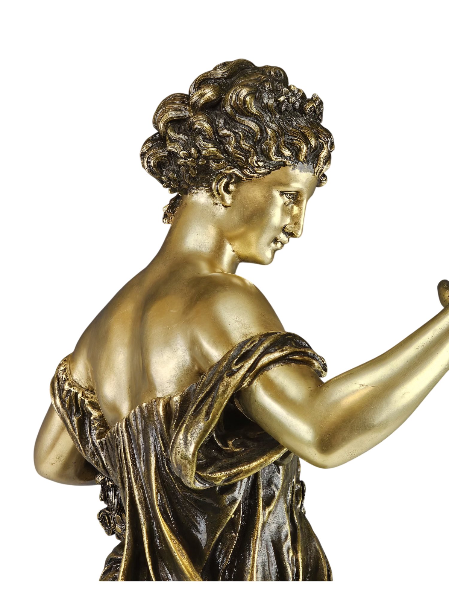 MATHURIN MOREAU 19TH CENTURY FRENCH BRONZE SCULPTURE