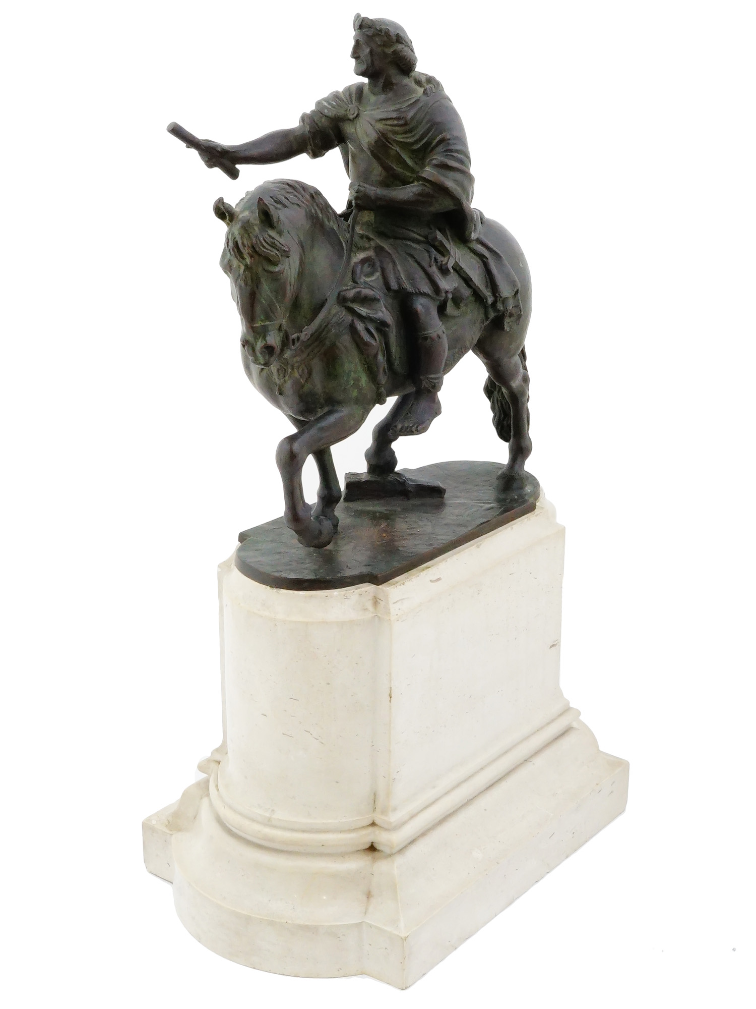 AFTER MANUEL TOLSA SPANISH BRONZE SCULPTURE CARLOS IV