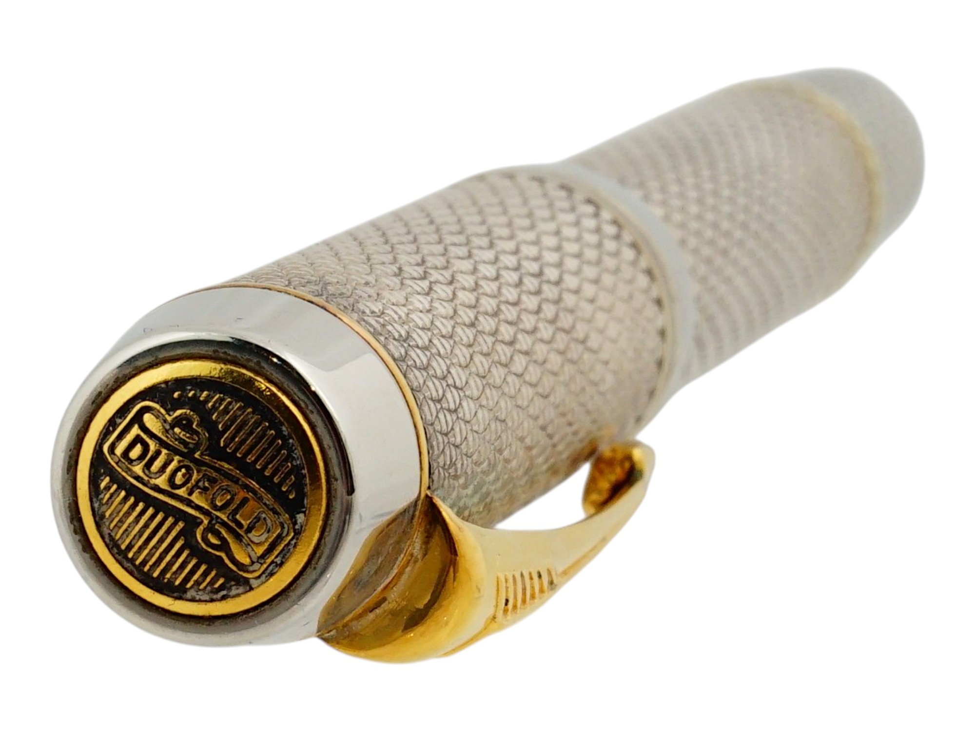 PARKER DUOFOLD SILVER PLATED CISELÉ PATTERN FOUNTAIN PEN
